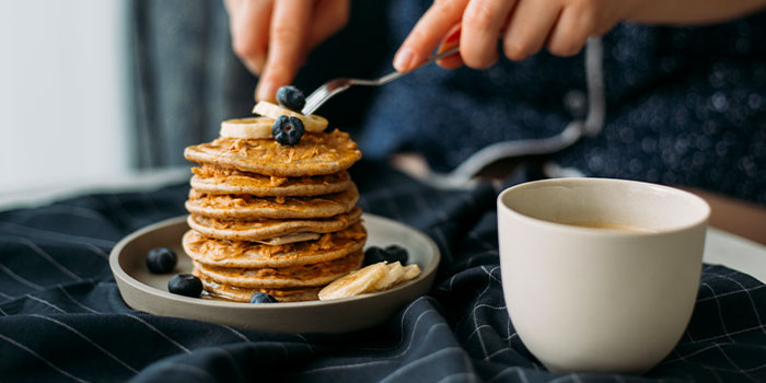 Pumpkin Spice Protein Pancakes - Purely Inspired